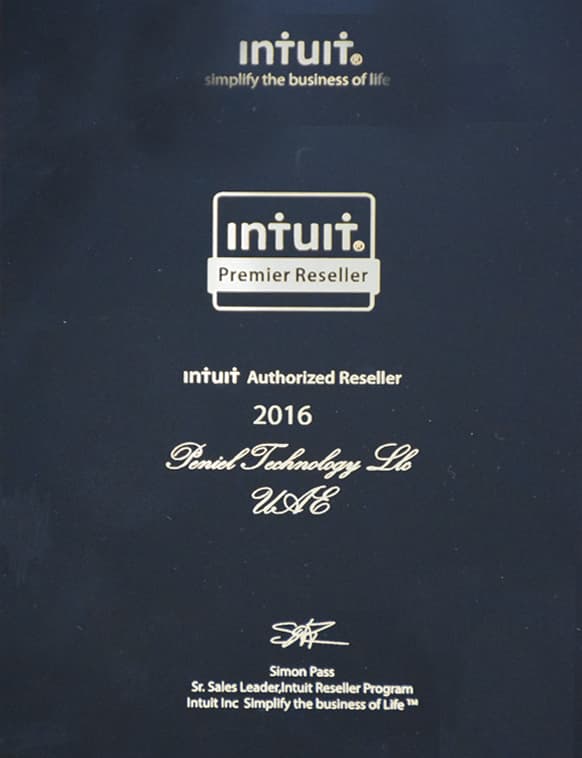 Intuit Premium certificate