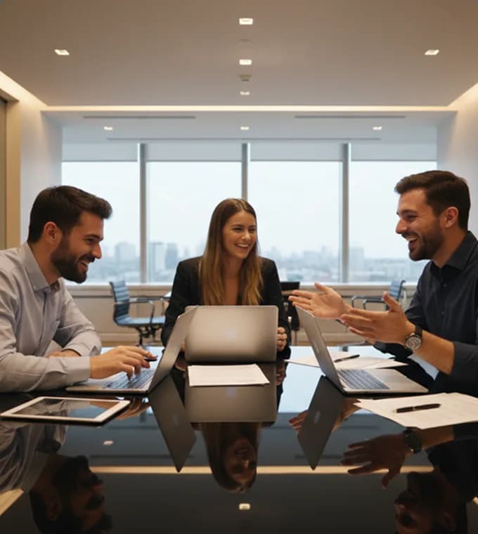 Team members collaborating