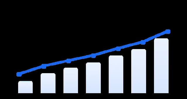 Growth chart illustration