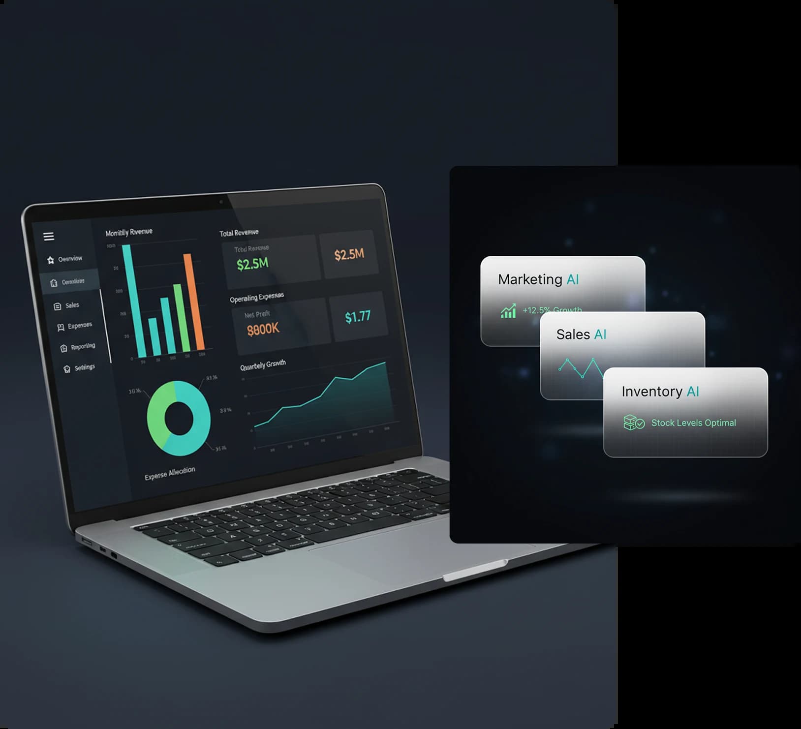 QuickBooks Enterprise AI analytics dashboard