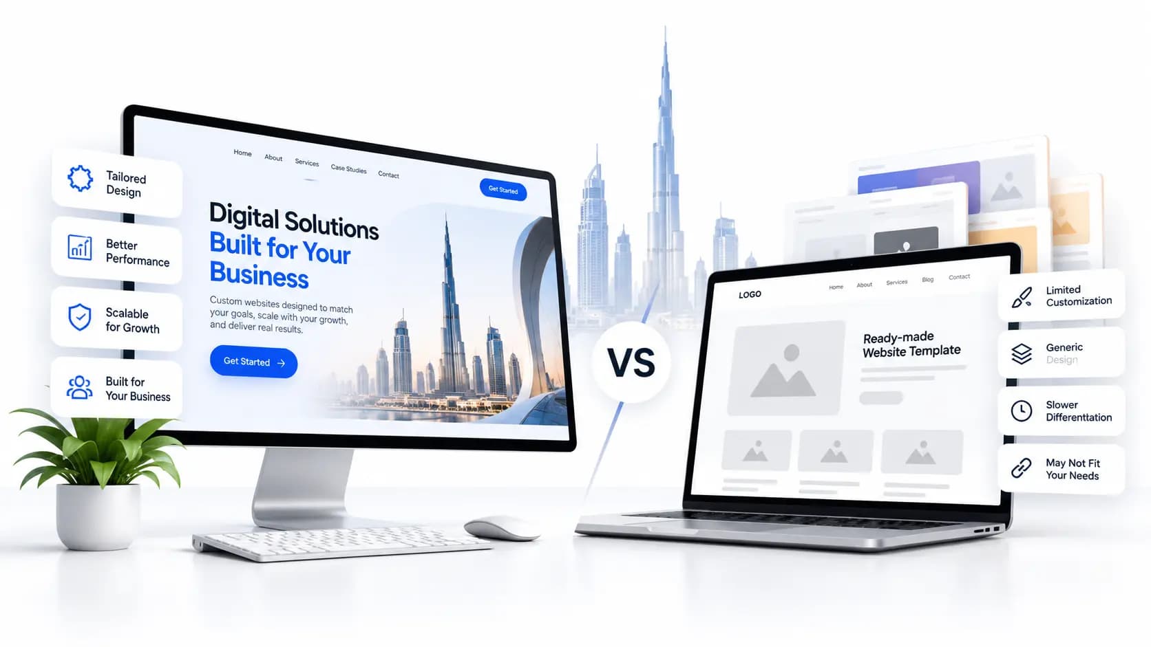 custom-website-vs-templates