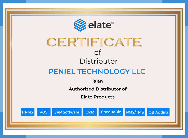 Elate Certificate - Penieltech
