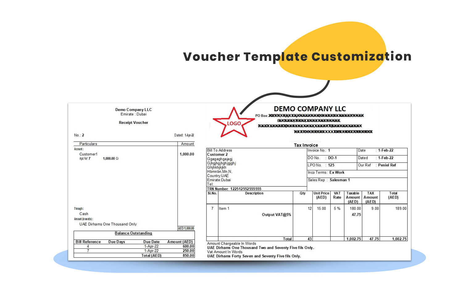 Custom Voucher Templates Tally Customization