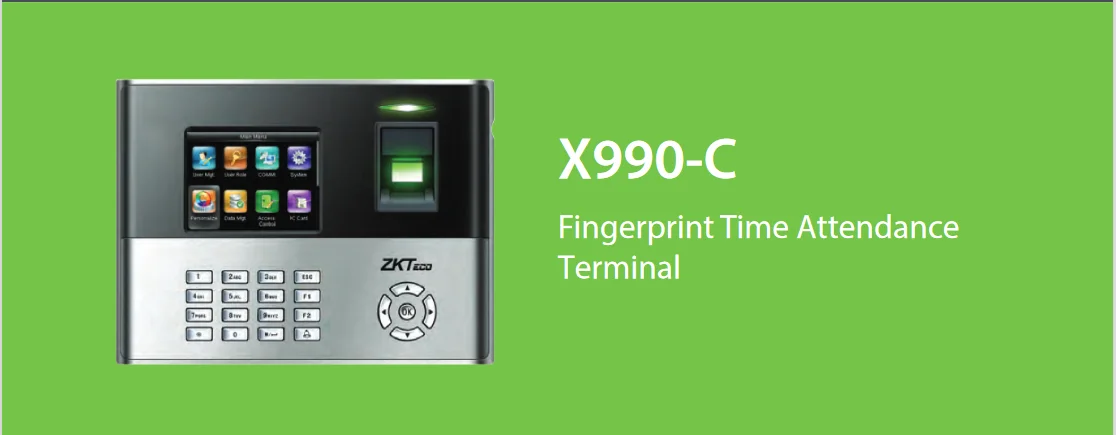 X990 Time Attendance Terminal