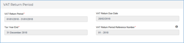 VAT Return Period

